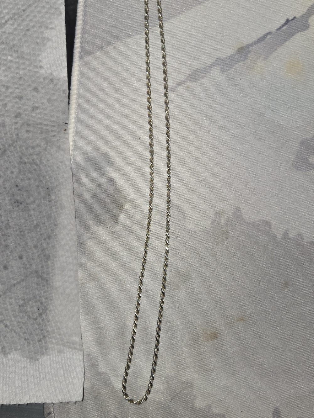 20" Solid Sterling Silver Rope Necklace